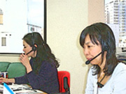 本社コンタクトセンターの様子